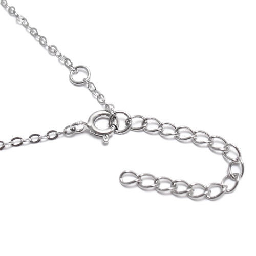 Delicate 0.23 Carat Micro-Pave CZ Cross Pendant Necklace | Wholesale 925 Sterling Silver Pendant - Jewelry | Alternate