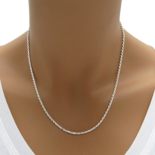 Sterling Silver Rope Chains - 925Express