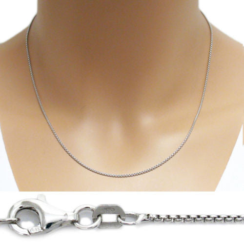 Sterling Silver Box Chain Necklace | Classy Women Collection