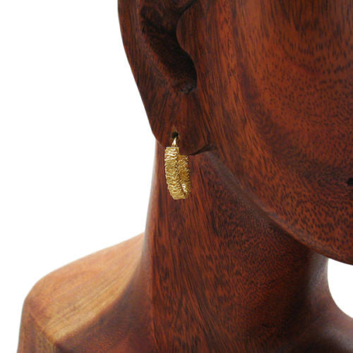 14K Gold Over Tangled Mesh Wire Round Hoop Earrings in 20mm | Wholesale Sterling Silver Jewelry | Alternate