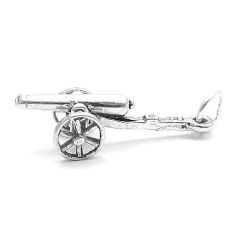 Stunning 3D Cannon Charm | Wholesale 925 Sterling Silver Charms | Main