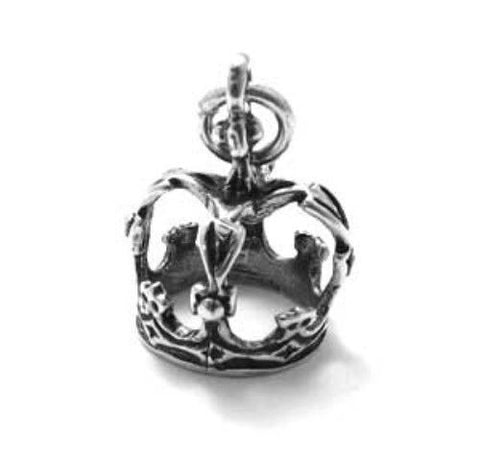 Majestic 3D Crown Charm | Wholesale 925 Sterling Silver Charms | Main