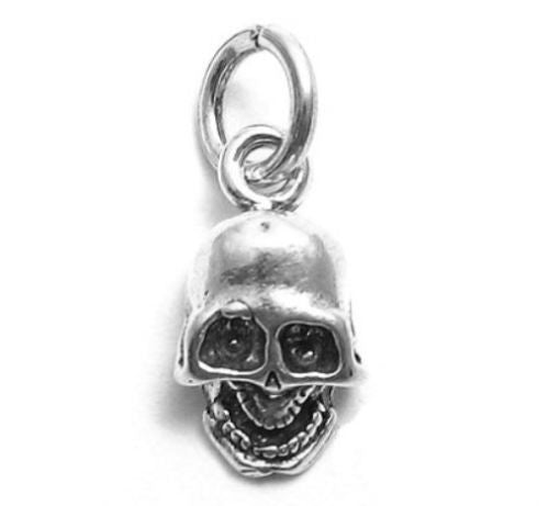 Striking 3D Skull Charm | Wholesale 925 Sterling Silver Charms | Main