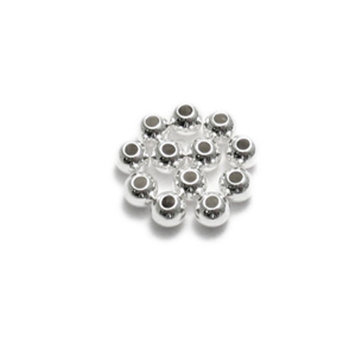 Sterling Silver 4mm Spacer Beads for Jewelry Making. Wholesale - 925Express