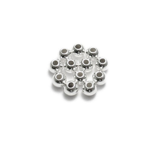 4mm spacer beads for jewelry making | Packet of 24 | Wholesale 925 Sterling Silver Jewelry