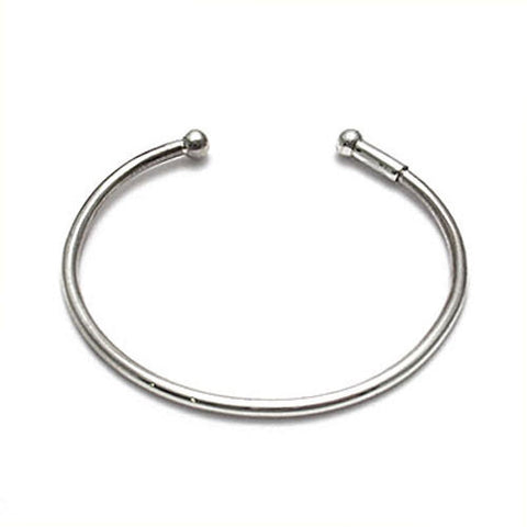 Simple and Classic Child's Bangle Bracelet - 5 Inch | Wholesale 925 Sterling Silver Jewelry