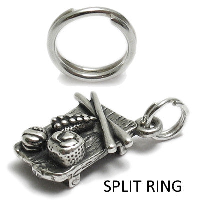 Sterling Silver 5mm Keychain Split Rings for Jewelry Making. Wholesale -  925Express
