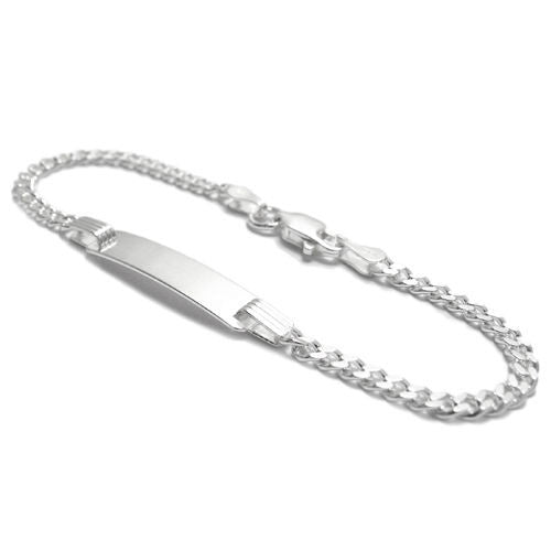 Genuine Child's I.D. Cuban Curb Link Bracelet - 6 Inch | Wholesale 925 Sterling Silver Jewelry | Main
