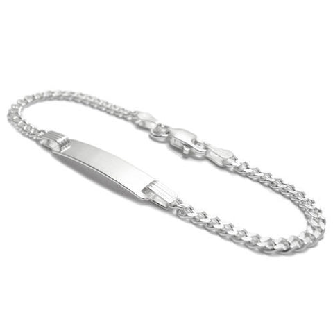 Genuine Child's I.D. Cuban Curb Link Bracelet - 6 Inch | Wholesale 925 Sterling Silver Jewelry | Main