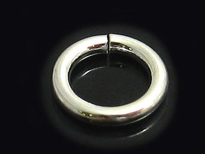 Sterling Silver JUMP RINGS. 6mm. Packet of 10.