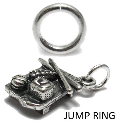6mm small jump rings for attaching charms | Wholesale 925 Sterling Silver Jewelry | Illustration photo