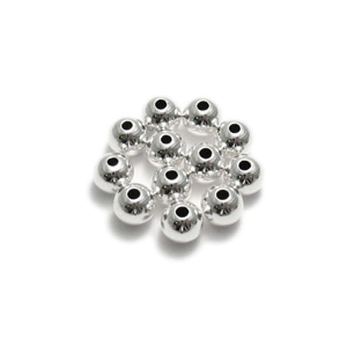 Sterling Silver SPACER BEADS. 6mm. Packet of 12.