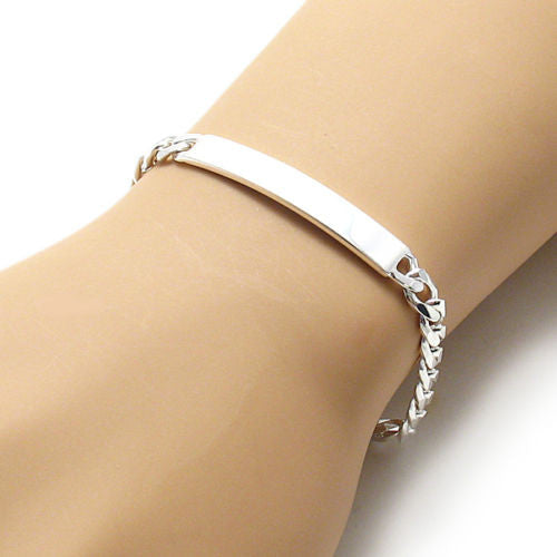 Charming Sterling Silver Cuban Link Chain Bracelet - 8 Inch. Wholesale -  925Express