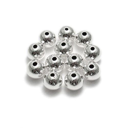 6mm spacer beads for jewelry making | Packet of 12 | Wholesale 925 Sterling Silver Jewelry