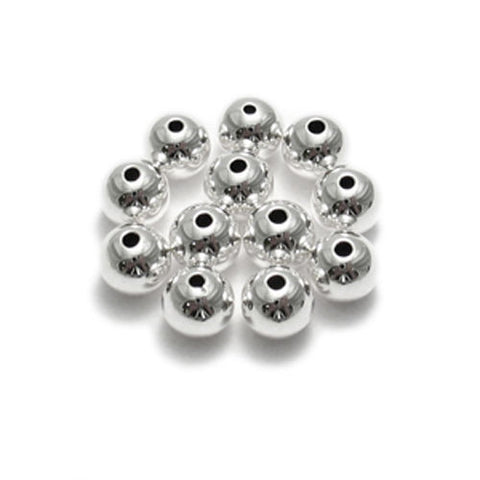 6mm spacer beads for jewelry making | Packet of 12 | Wholesale 925 Sterling Silver Jewelry