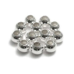 New 4mm 925 Sterling Silver Multi-cut Rondelle Roundel Spacer Beads 6