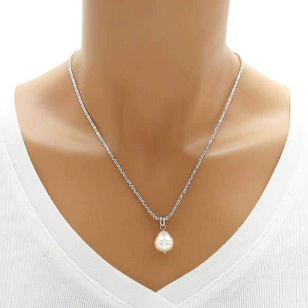 Sterling Silver Rhodium Finish Butterfly Link Necklace in 2.5mm (Gauge 050). Available in 4 Lengths.