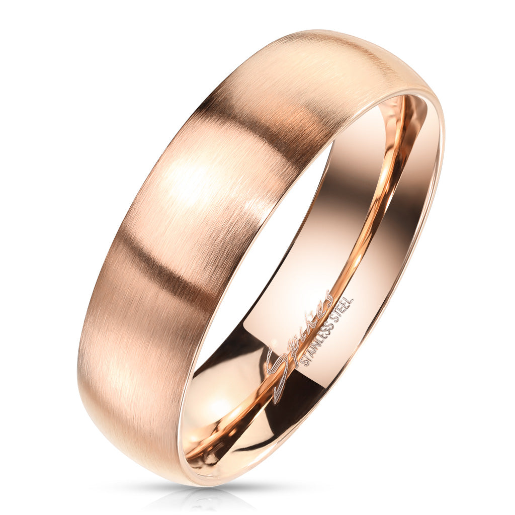 Couples Wedding Rings For Men And Women Ladies 18k Rose Gold Plated  Stainless Steel Jewelry Lover's Finger Ring Woman - AliExpress