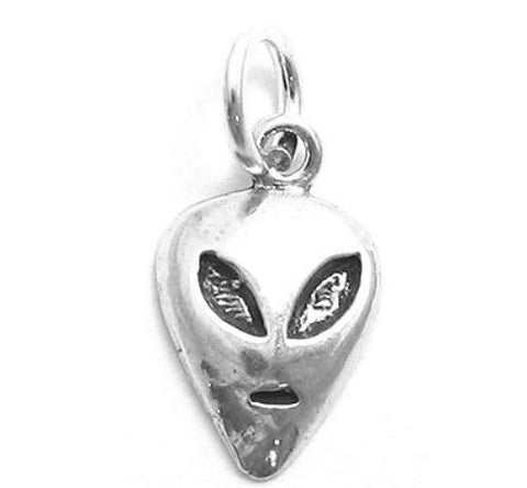 Unique Alien Head Charm | Wholesale 925 Sterling Silver Pendant - Jewelry | Main