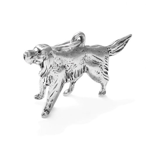 Awesome Irish Setter dog charm | Wholesale 925 Sterling Silver Jewelry