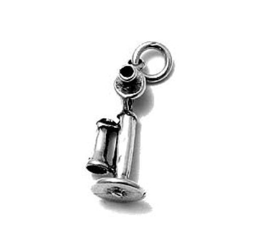 Vintage Telephone Charm | Wholesale 925 Sterling Silver Charms - Jewelry | Main