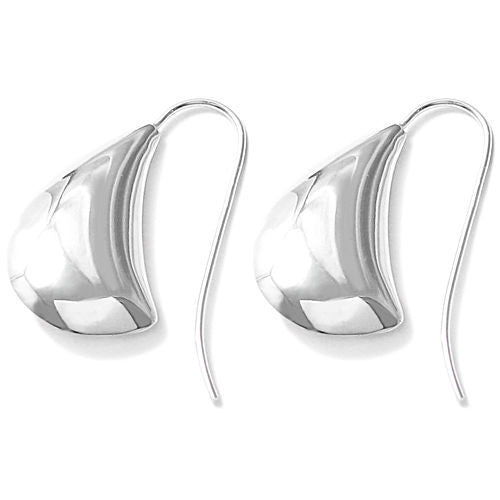 Artistic sail inspired hanging earrings | Wholesale 925 Sterling Silver Jewelry | Item photo