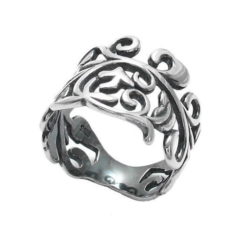 Beautiful and Lavish Vine & Leaf Design Ring | Wholesale 925 Sterling Silver Jewelry | Main