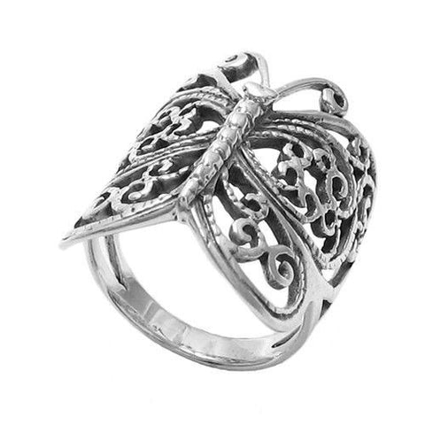 Fancy and Decorative Butterfly Ring | Wholesale 925 Sterling Silver Jewelry | Main