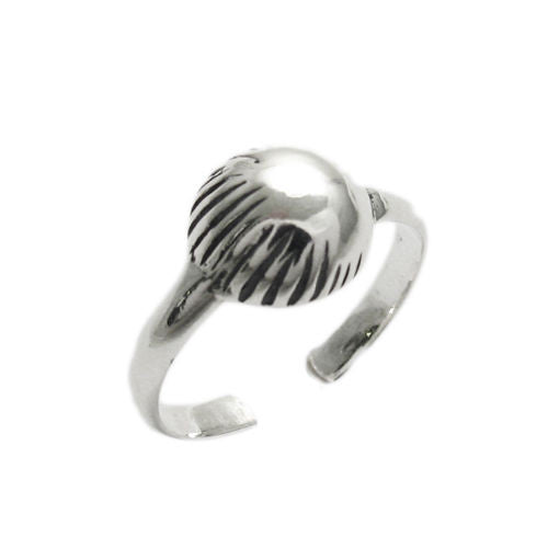 Clam Shell Design Toe Ring | Wholesale Sterling Silver Jewelry 