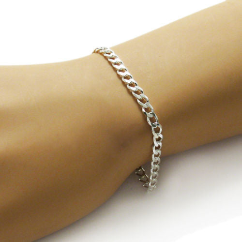 Sophisticated Cuban Link Chain Bracelet - 5mm | Wholesale 925 Sterling Silver Jewelry | Alternate
