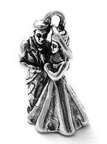 Memorable Dancing Married Couple Charm. Wholesale Sterling Silver Charms - Jewelry