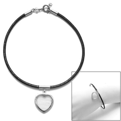 Sterling Silver Monogram Bracelet - 3 Sizes 7.5 inch / Small