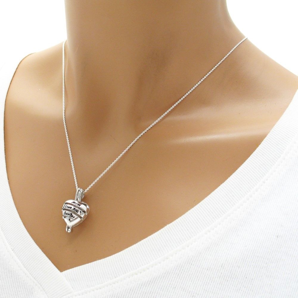 Rhodium Plated Pearl Claddagh Necklet