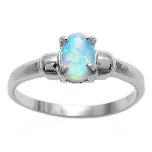 Plain cheap opal ring