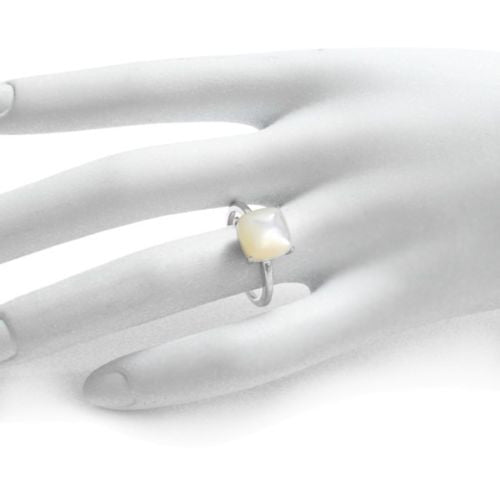 Lovely Domed Square Freshwater Pearl Ring | Wholesale 925 Sterling Silver Jewelry | Alternate