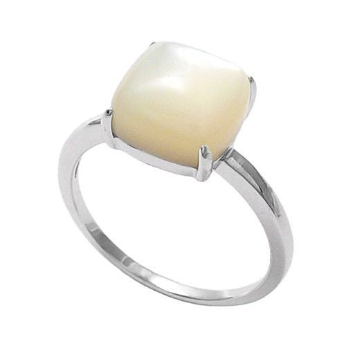 Lovely Domed Square Freshwater Pearl Ring | Wholesale 925 Sterling Silver Jewelry | Main