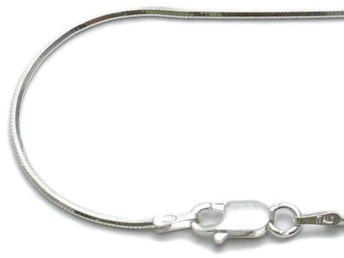 Simplistic Faceted Snake Anklet in 4 Lengths | Wholesale Sterling Silver Jewelry | Main