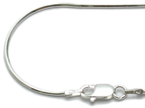 Simplistic Faceted Snake Anklet in 4 Lengths | Wholesale Sterling Silver Jewelry | Main