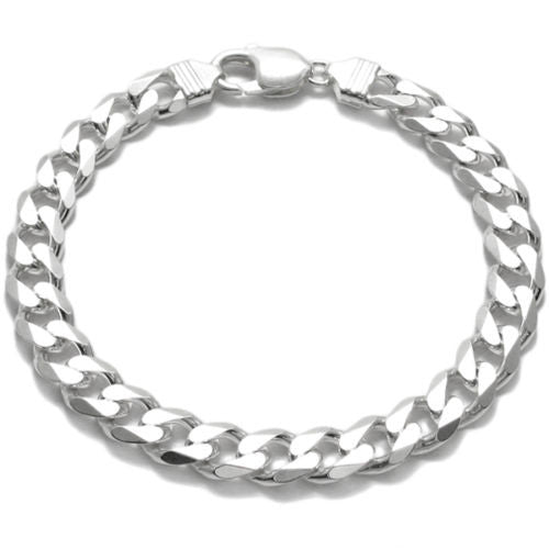 925 Casual Wear Men Silver Bracelets, 90 Gram, Size: 7.6 Inch