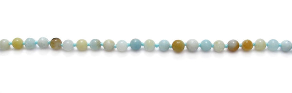 Genuine 60" Amazonite Bead Necklace w/ 5mm beads | Wholesale Fashion Jewelry | Item photo