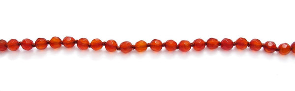 Genuine 70" Carnelian Bead Necklace w/ 4mm beads | Wholesale Fashion Jewelry | Item photo