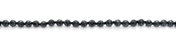 Genuine 70" Hematite Bead Necklace w/ 4mm beads | Wholesale Fashion Jewelry | Item photo