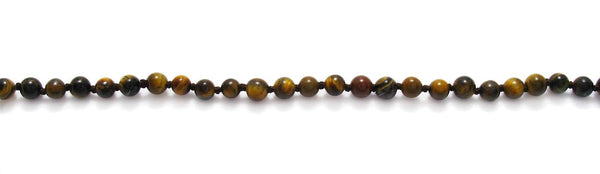 Genuine 70" Tiger's Eye Bead Necklace w/ 4.5mm beads | Wholesale Fashion Jewelry | Item photo