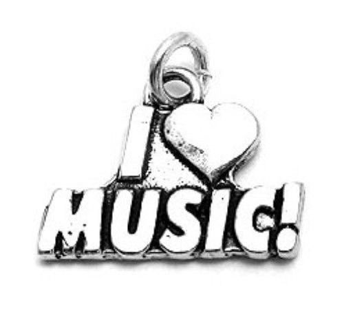 Stunning "I ♡ Music" Talking Charm for you music lovers. Wholesale Sterling Silver Charms - Jewelry