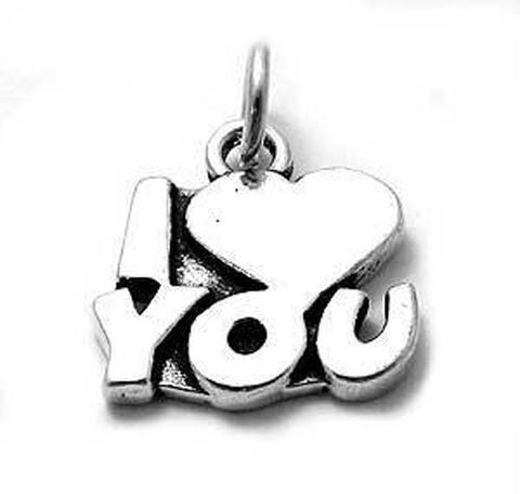 Special "I ♡ You" Talking Charm for your  Loved one. Wholesale Sterling Silver Charms - Jewelry