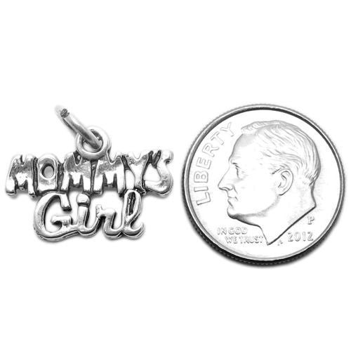 Gorgeous "Mommy's Girl" Talking Charm for your lovable girl. Wholesale Sterling Silver Charms - Jewelry. Alternate