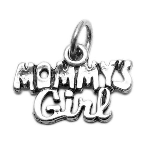 Gorgeous "Mommy's Girl" Talking Charm for your lovable girl. Wholesale Sterling Silver Charms - Jewelry. Main.