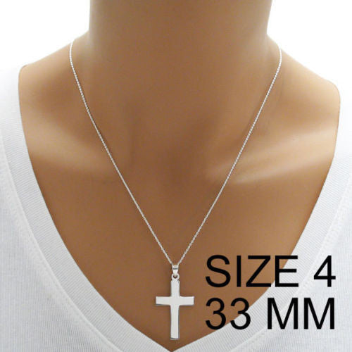 Sterling silver cross charms sales