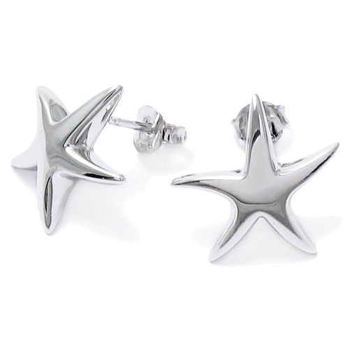Pretty Polished Starfish Post Earrings | Wholesale Sterling Silver Jewelry | Main