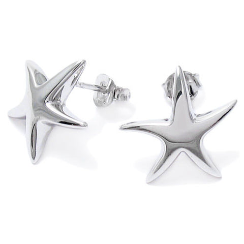 Pretty Polished Starfish Post Earrings | Wholesale Sterling Silver Jewelry | Main